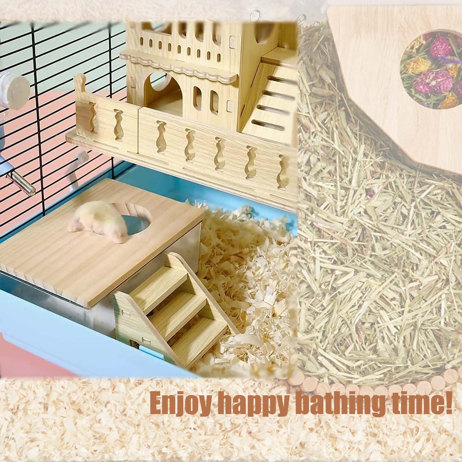 Fibopawer versatile cage accessory adds enrichment and variety to small pets.