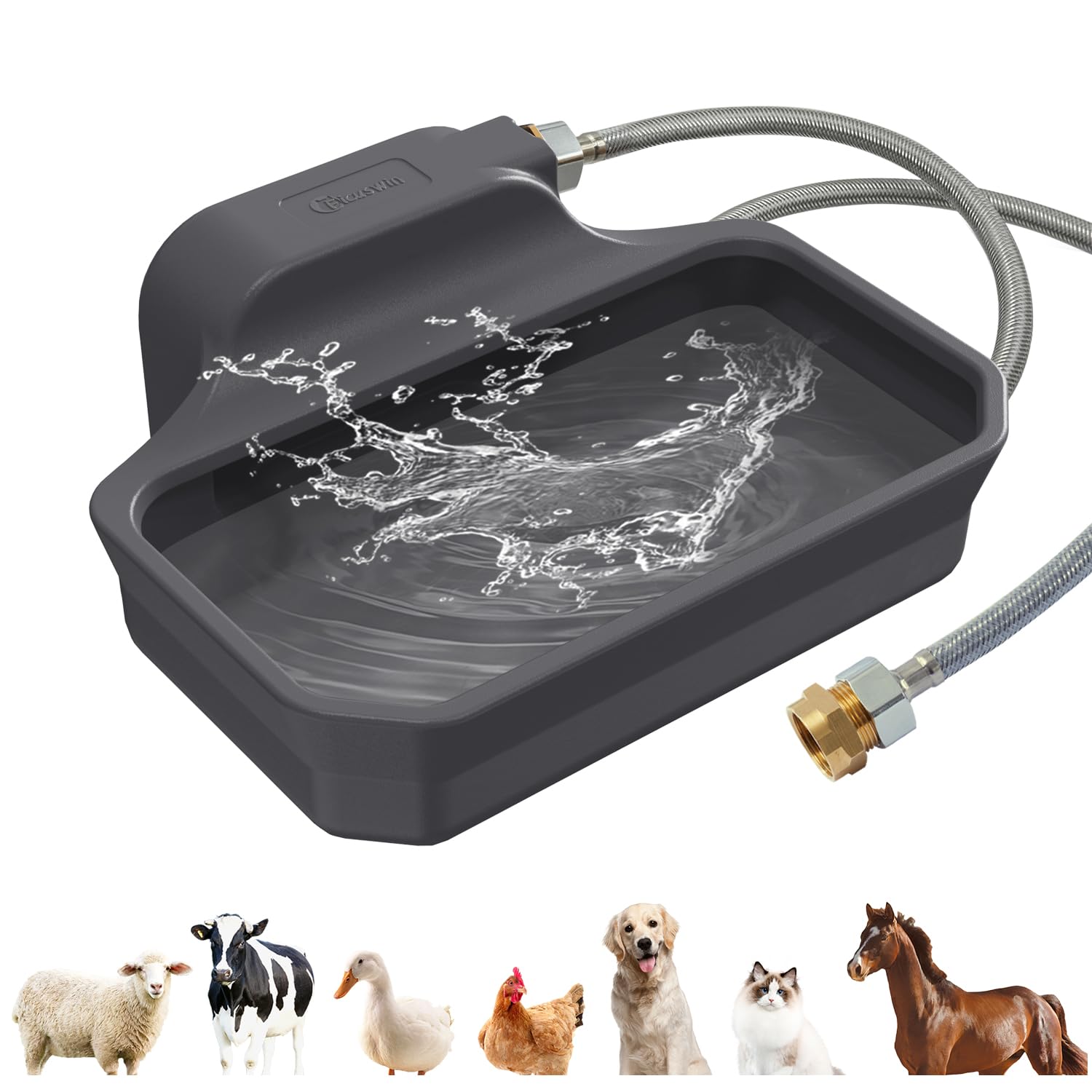 Ficuswin 135OZ outdoor water dispenser ready for outdoor hydration of large dogs