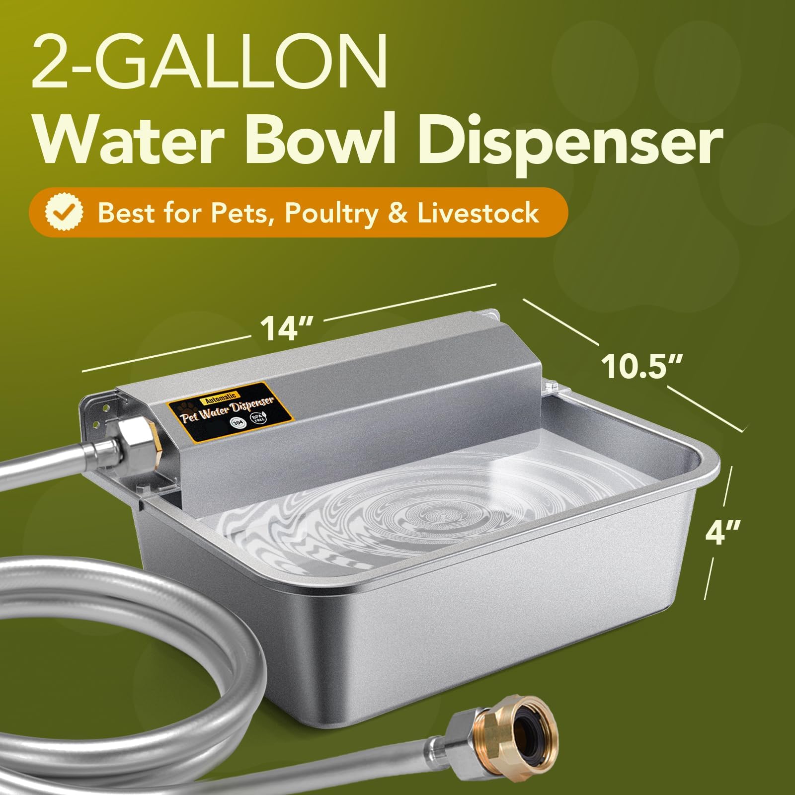 Bottom drainage and cleaning brush for easy maintenance.