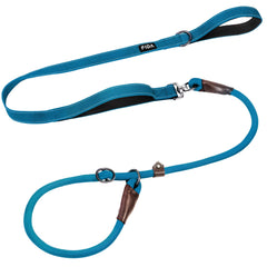 Fida 2-in-1 slip lead with double handles for easy control during walks.