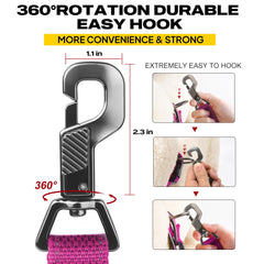 Fida leash reflects at night for enhanced visibility during dawn or dusk walks.