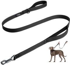 Fida 4 ft heavy-duty leash with dual padded handles for comfortable daily walks