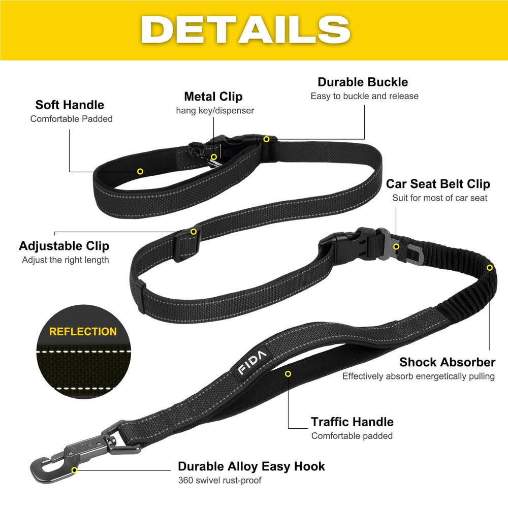 Fida car seat clip tether enhances travel safety in vehicles.