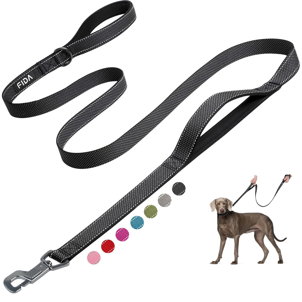 Fida 6ft leash with dual padded handles for a comfortable grip during daily walks