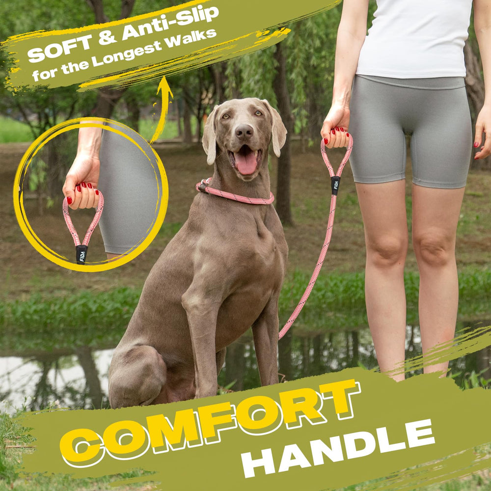 6 ft length suitable for walks, runs, and training with larger dogs
