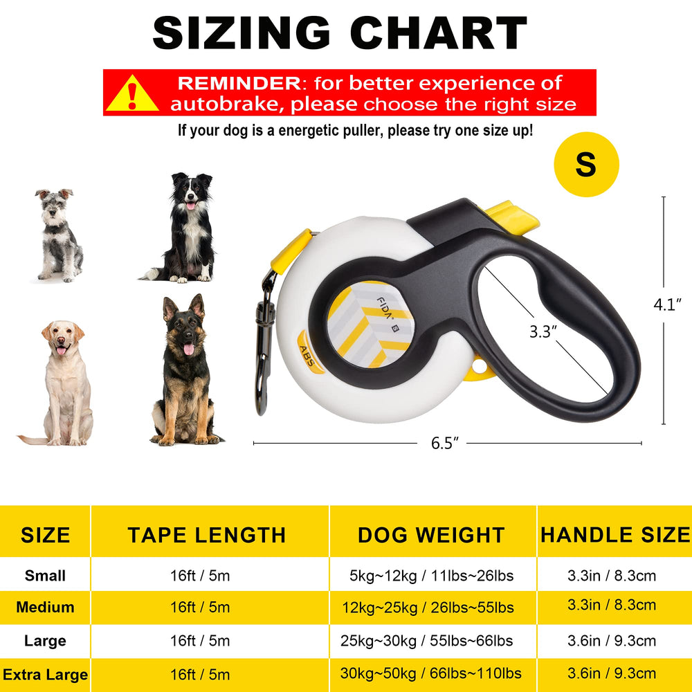 FIDA heavy-duty leash designed for dogs in the 11–26 lb range.