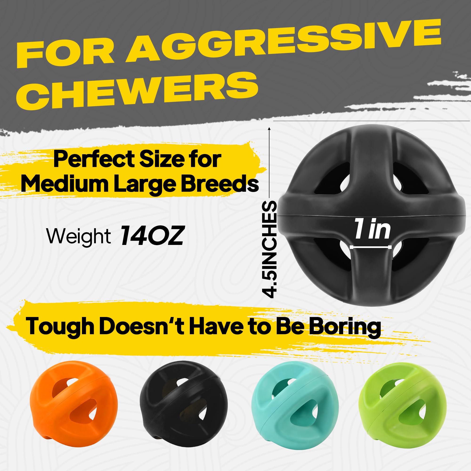 Fida bounce-friendly dog ball keeps aggressive chewers engaged during fetch.