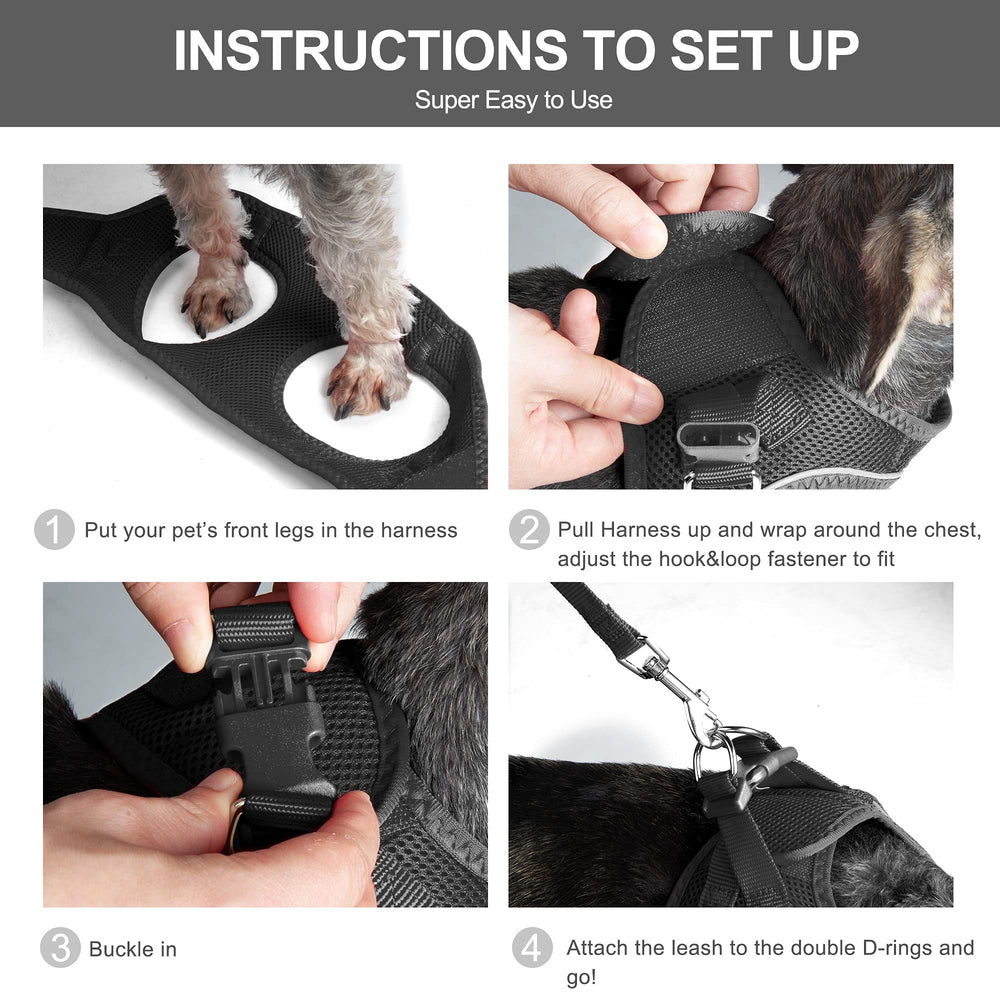 Fida Comfy Dog Harness adjustable straps customize fit for small dogs