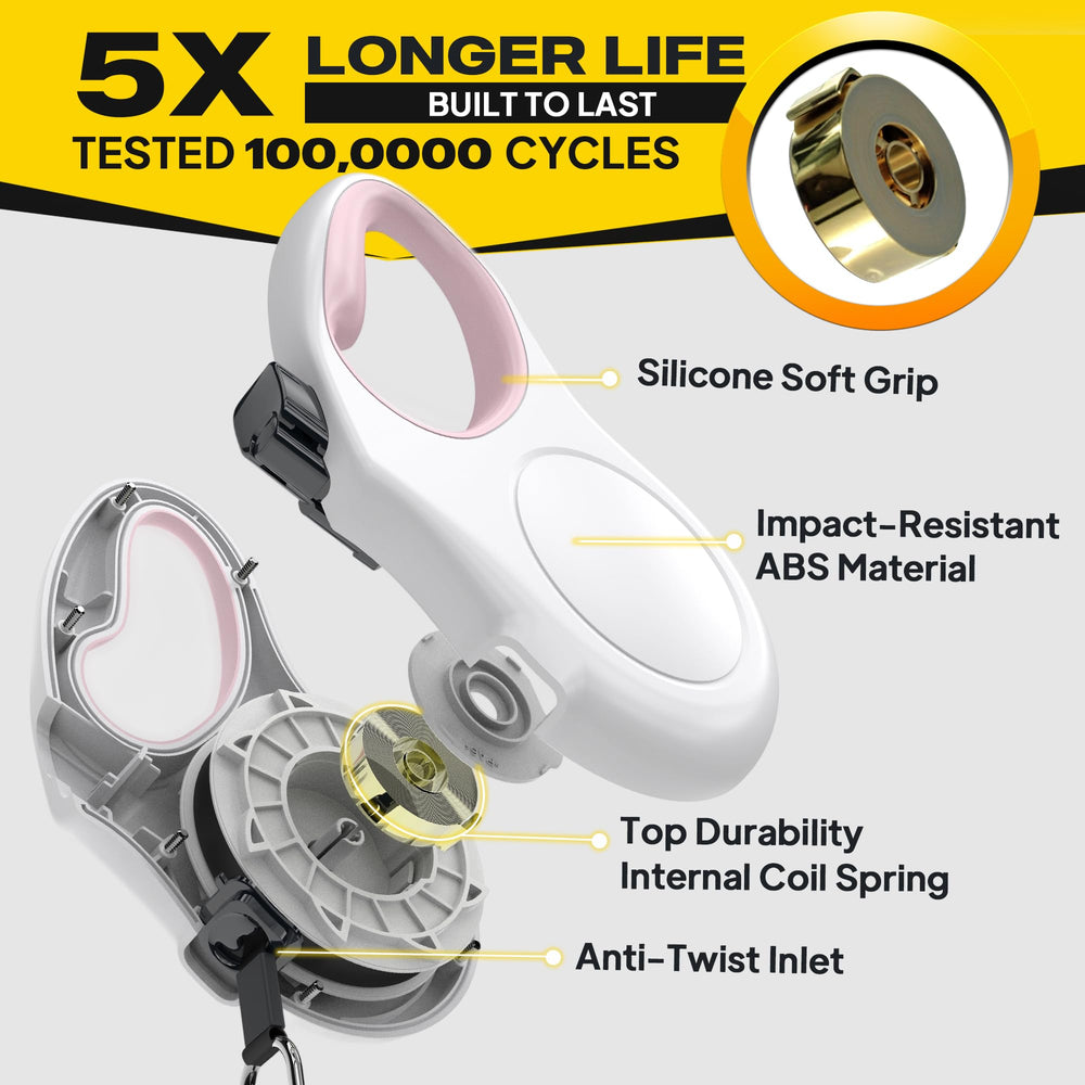 Fida leash demonstrates quick lock and pause features for easy control.