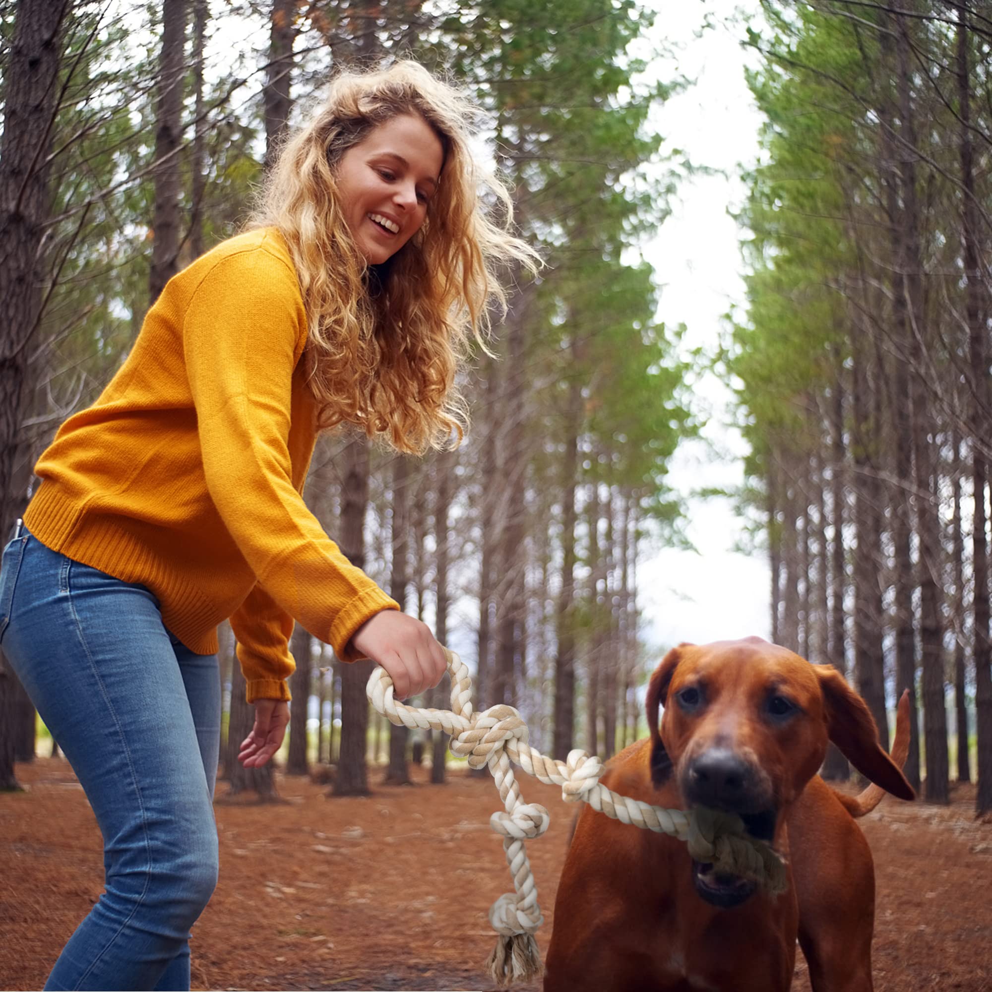 Fida rope toy helps redirect chewing and reduce furniture use