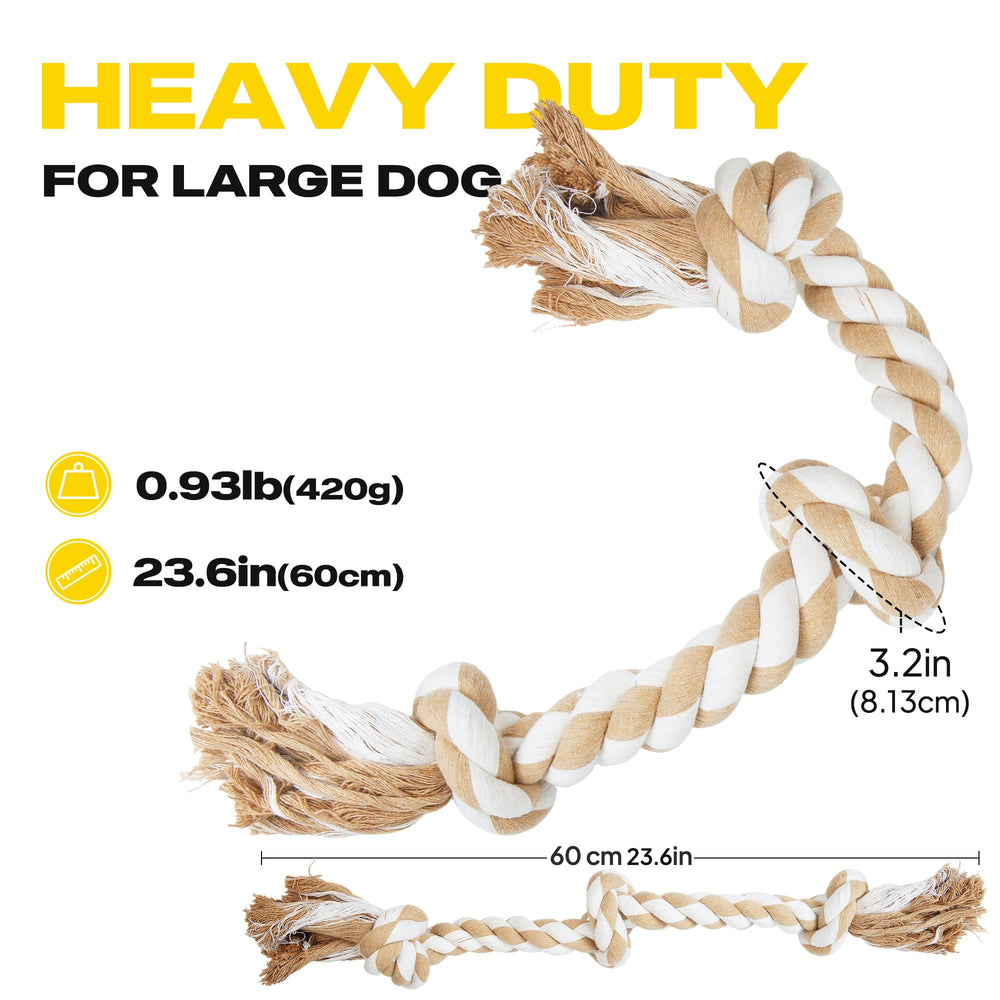 Fida rope toy illustrating chewing action that may aid teeth cleaning.