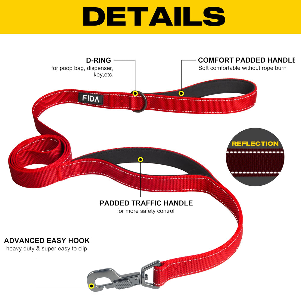 Fida dual soft padded handles give comfortable grip during daily walking.