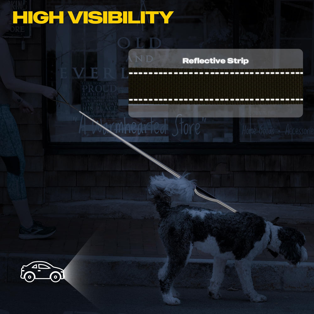 Durable nylon construction of the Fida leash suitable for dog walks