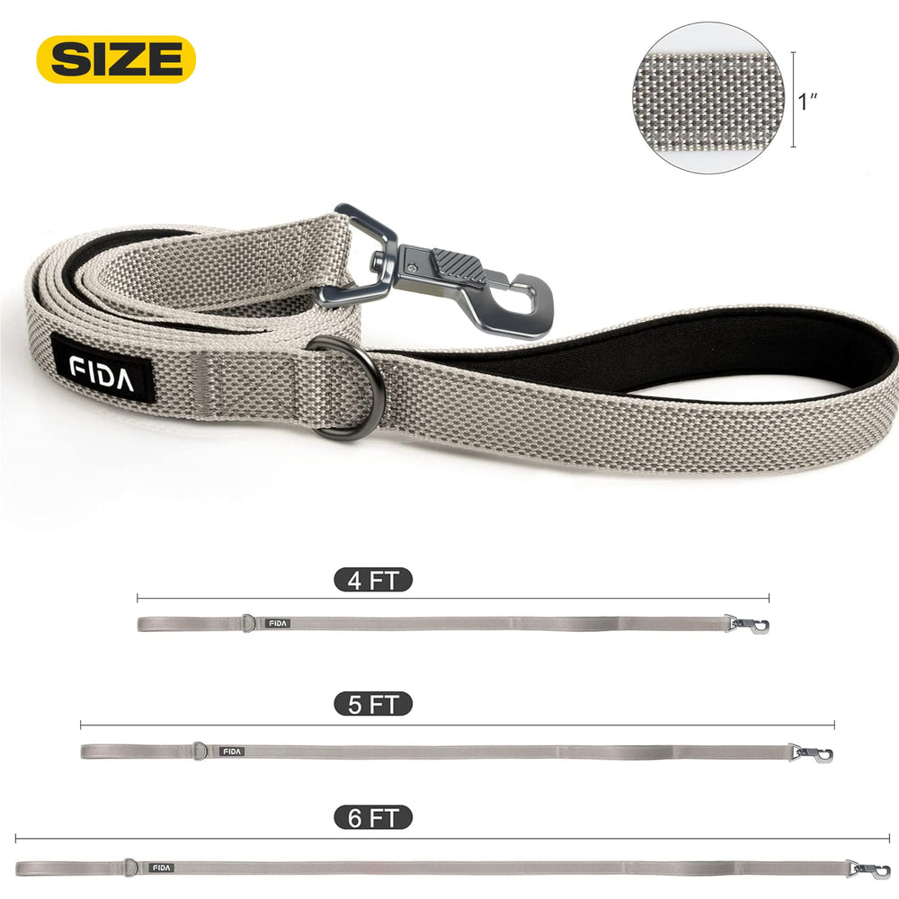 Fida durable nylon leash with reinforced stitching for daily use.