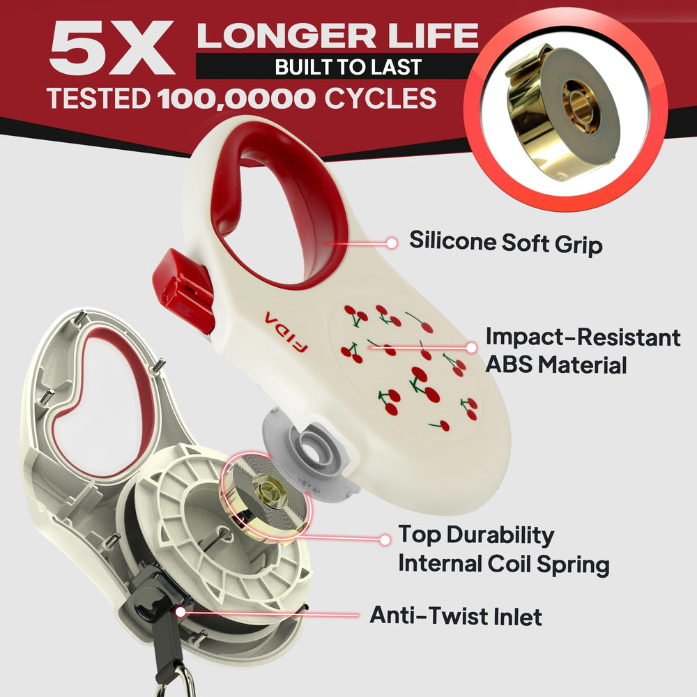 Fida ergonomic soft-handle design provides a comfortable grip during walks.