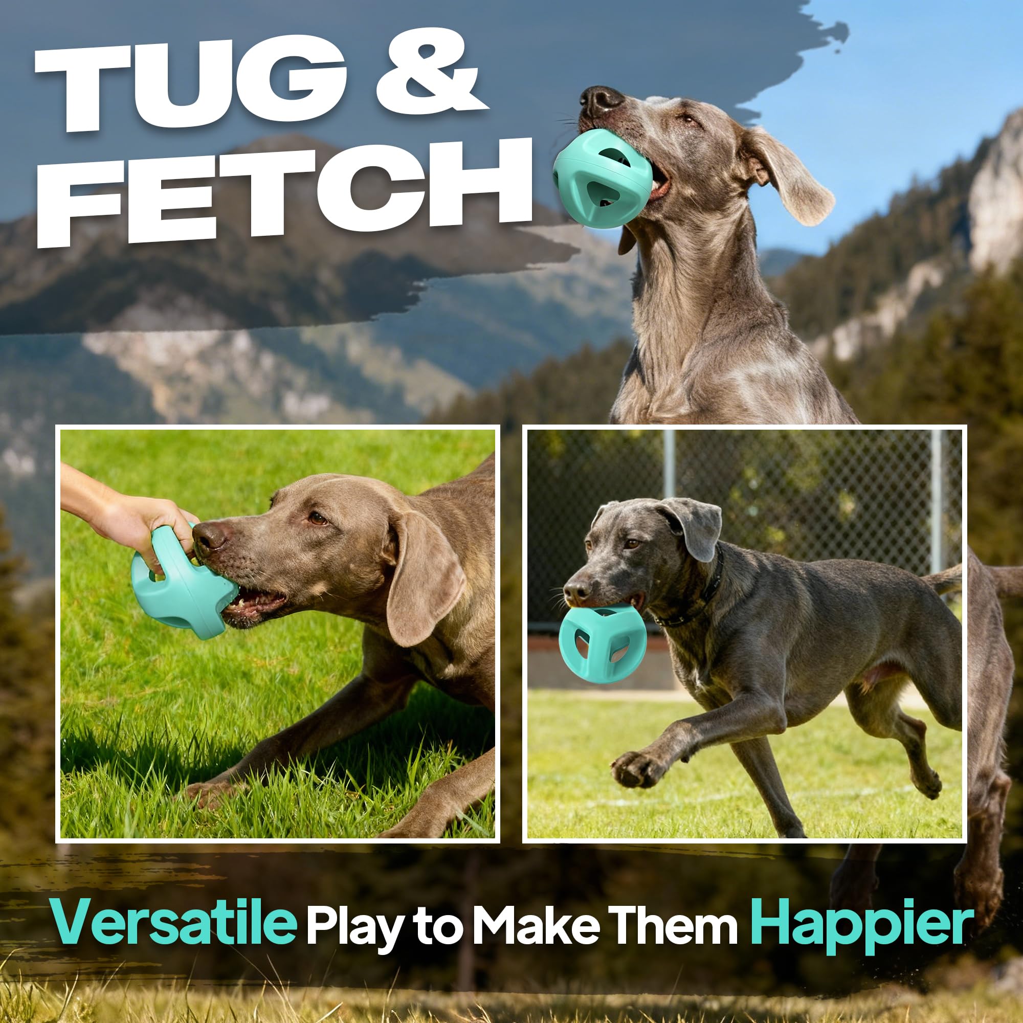 Fida fetch dog ball in flight for energetic outdoor sessions