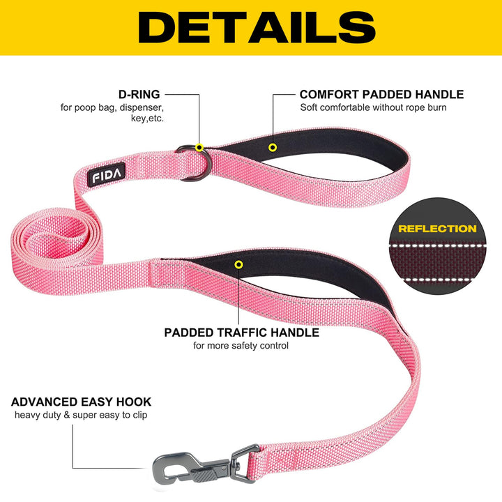 Fida dual-handles design with padded grips for comfortable control.
