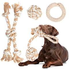 Fida heavy duty rope toy pack shot showing durable set for aggressive chewers