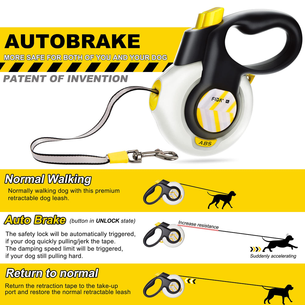 FIDA heavy-duty nylon tape supports medium dogs up to 55 pounds.