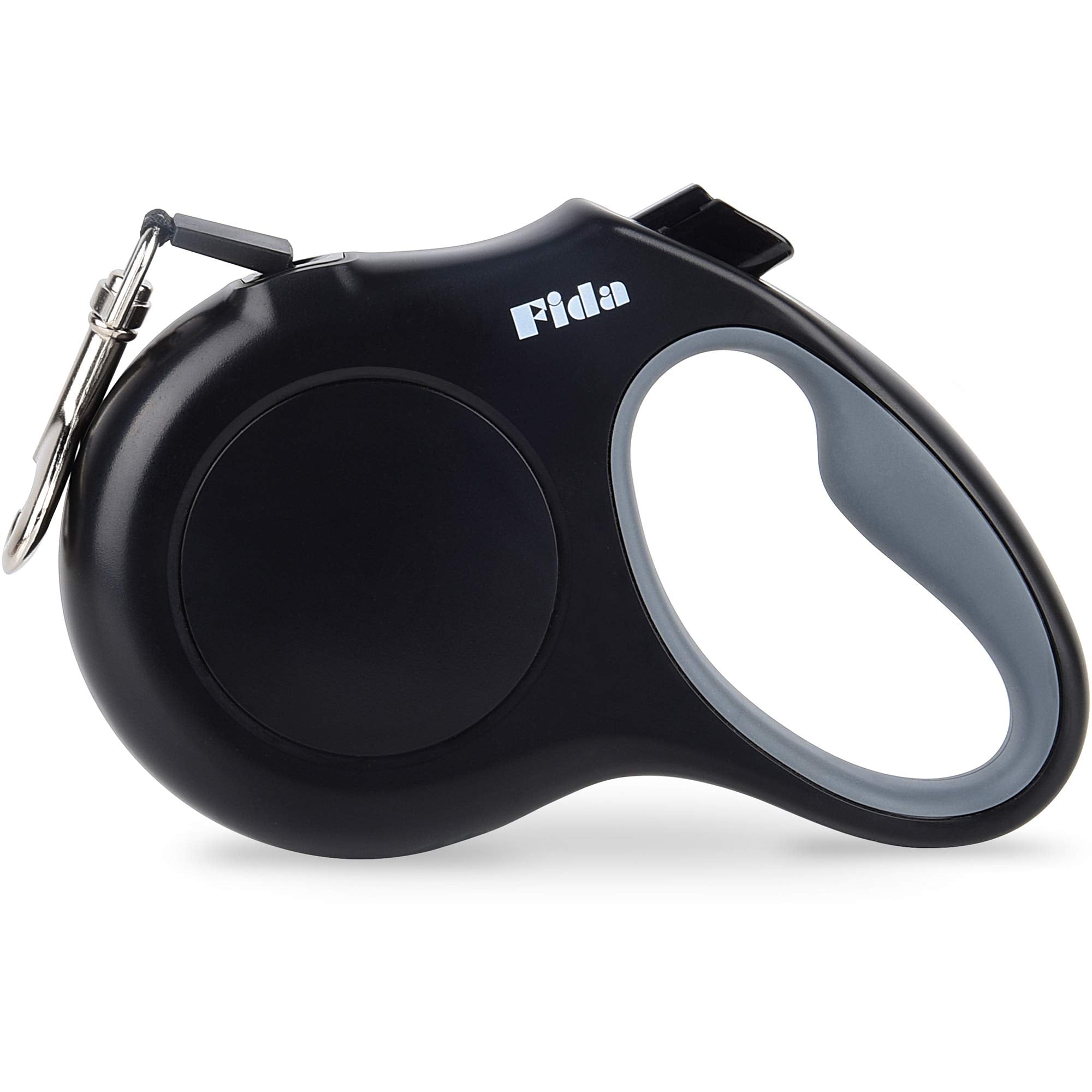 Fida heavy-duty retractable leash extended to 16 ft for controlled walks