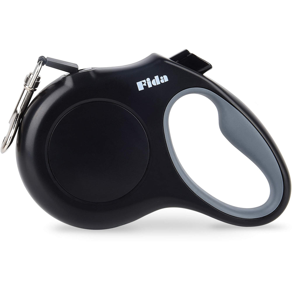 Fida heavy-duty retractable leash extended to 16 ft for controlled walks