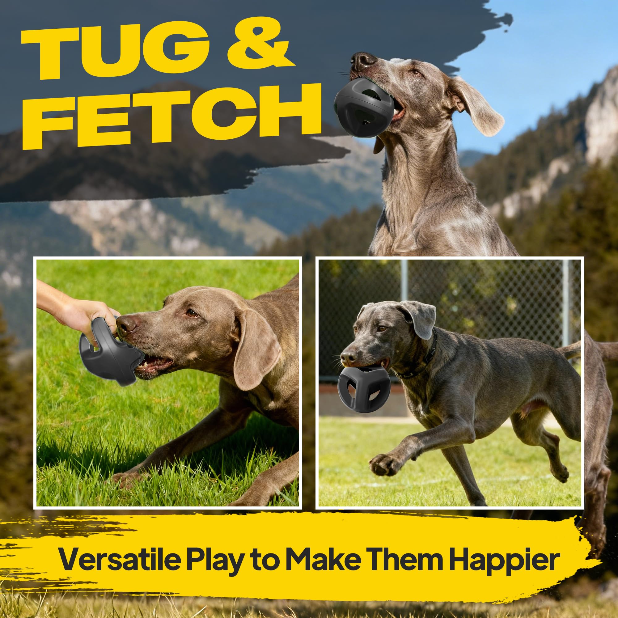 Fida large-breed chew toy weighs 14oz for strong jaws.