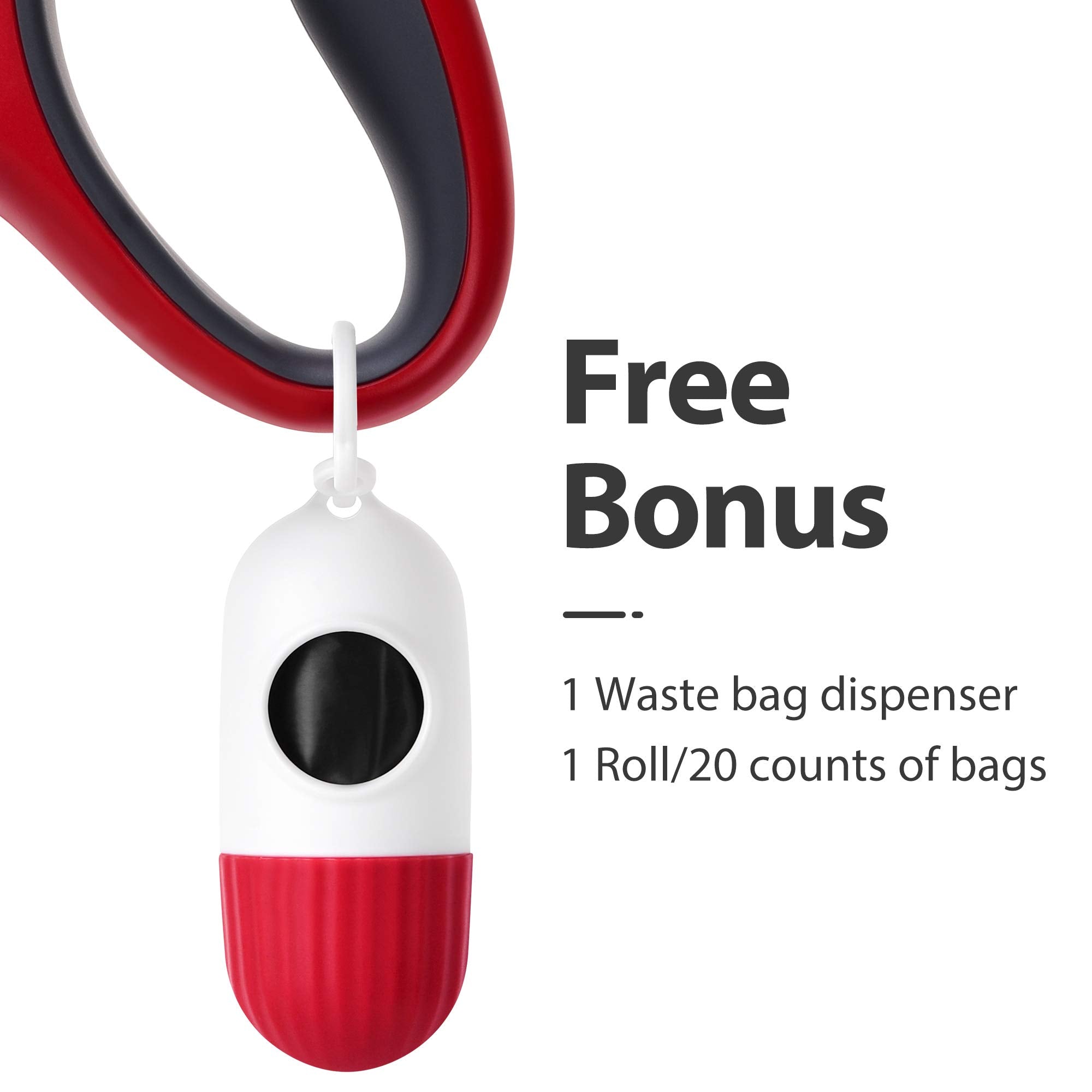 Fida leash dispenser combo with poop bag holder on walks