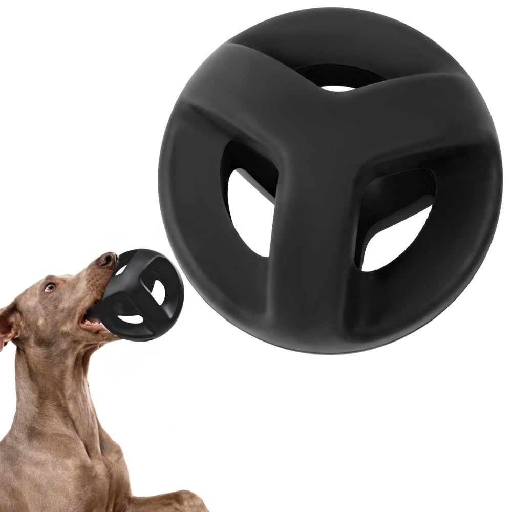Fida natural rubber dog ball demonstrates rugged chew durability for aggressive chewers.