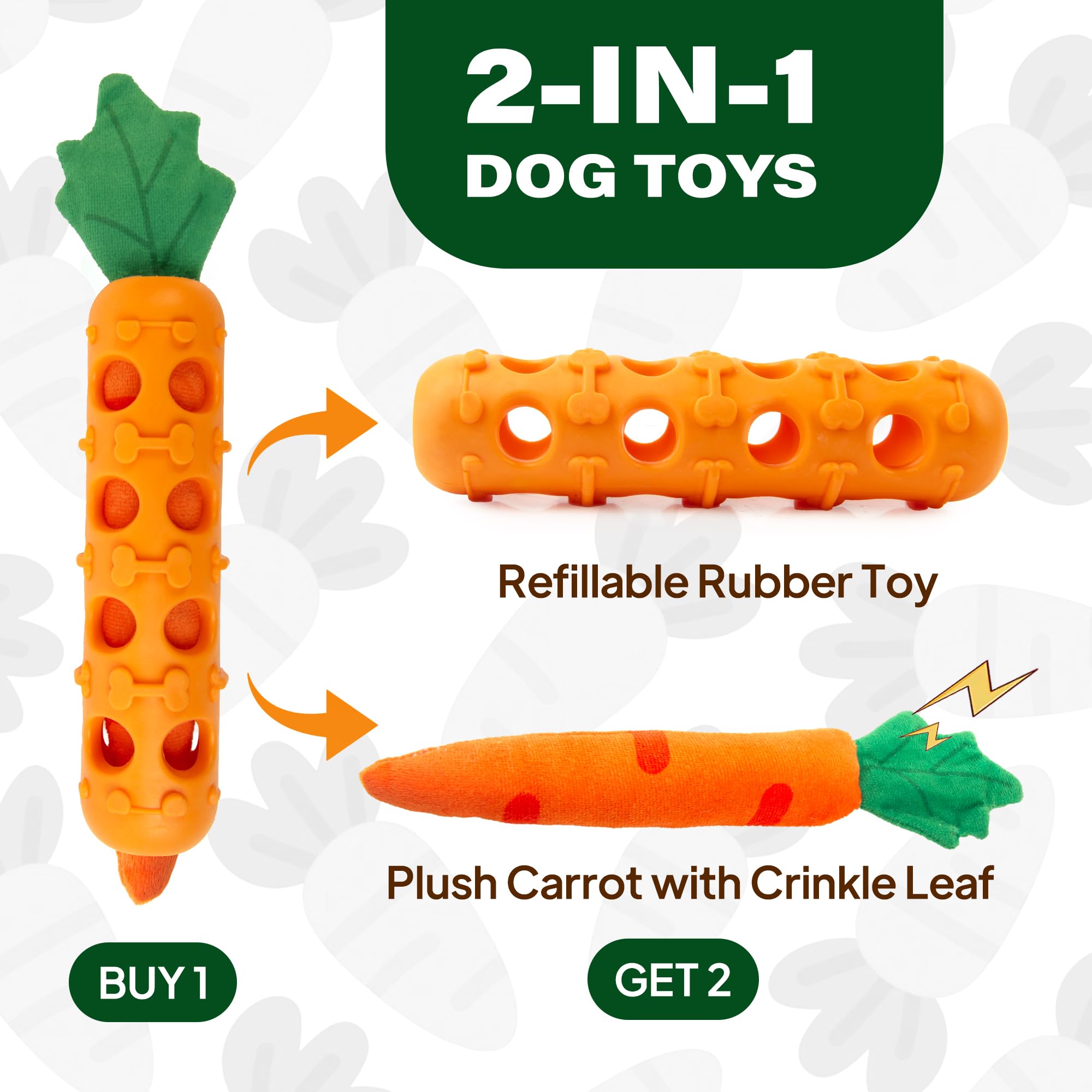 Fida plush-crinkle-leaf toy with soft core for tactile play