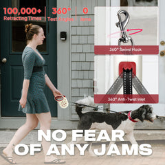 Fida reflective leash boosts visibility for safer night walks.