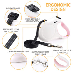 Fida reflective tape on leash boosts night visibility