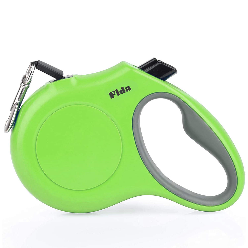 Fida retractable leash with 16ft nylon tape for durable daily walks.