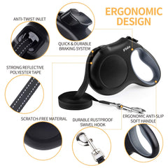 Fida leash anti-slip handle for comfortable control during lively walks