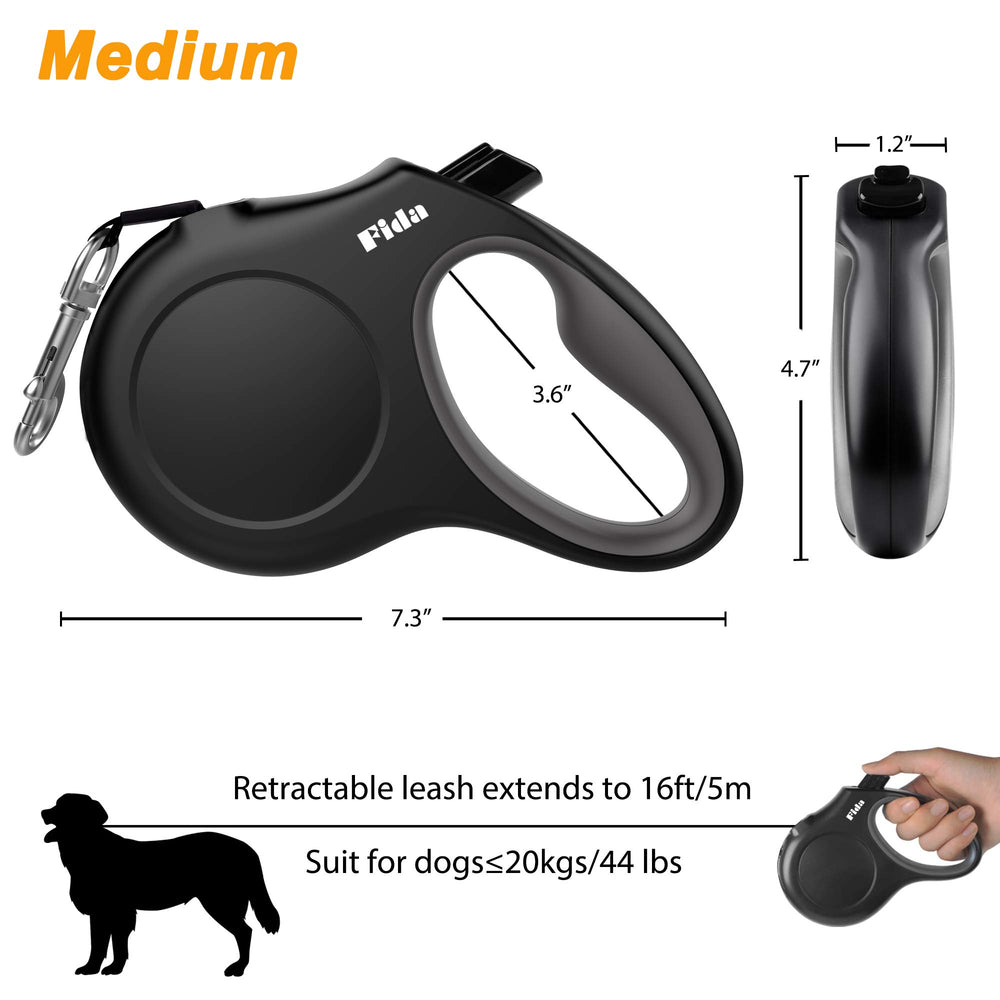 Fida ergonomic grip reduces hand fatigue on longer walks