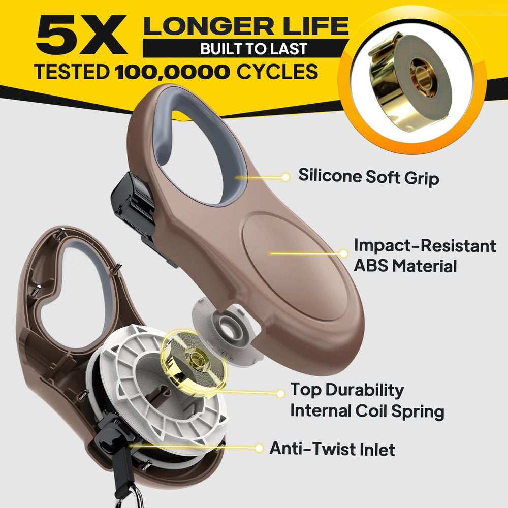 Fida leash ergonomic soft handle provides comfortable grip on long strolls