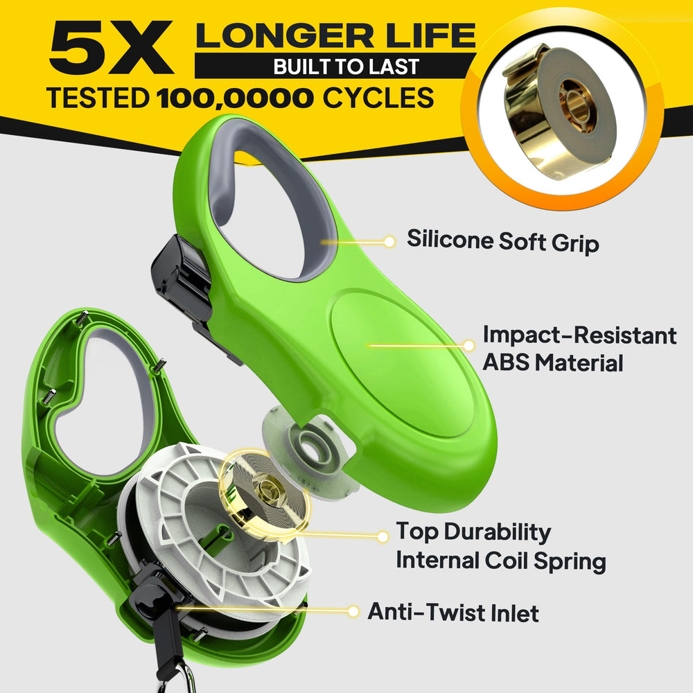 Fida leash uses ergonomic soft handle for comfortable longer walks.