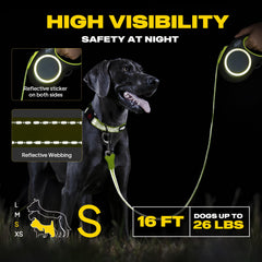 Fida leash shows the pause button for controlled stops