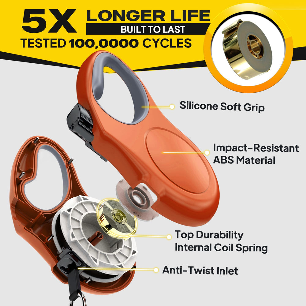 Fida retractable leash reflective cord for night safety