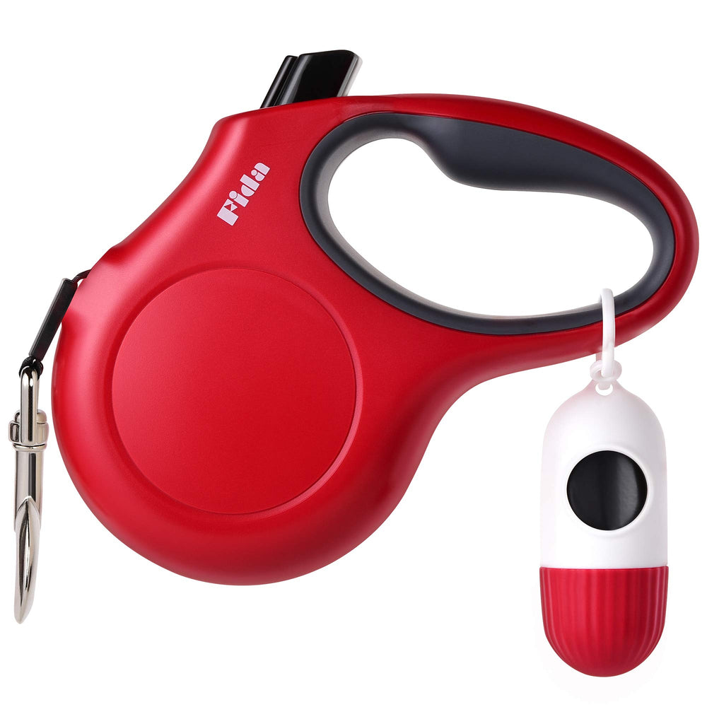 Fida retractable leash with dispenser for easy small-dog walks