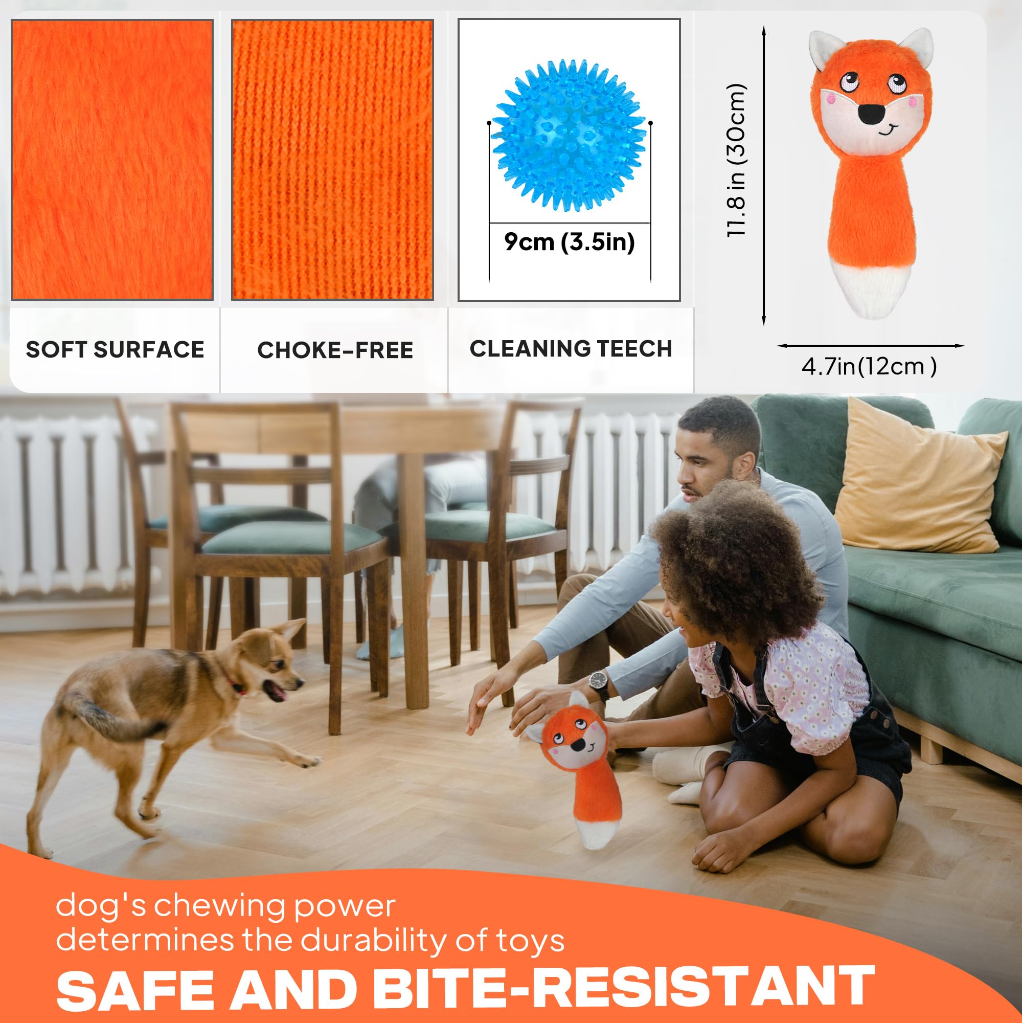 Fida dog toy in action during playtime with three play modes