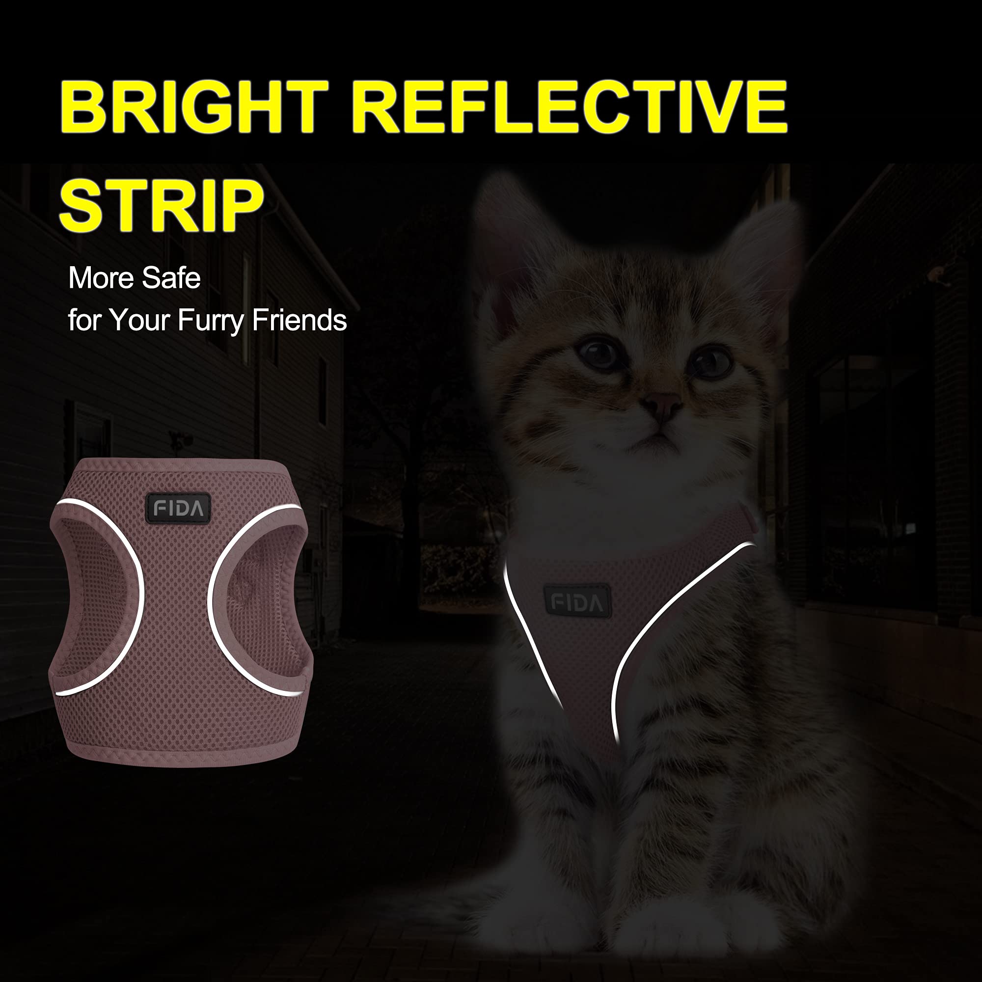 Fida step-in design enables easy on/off during walks.