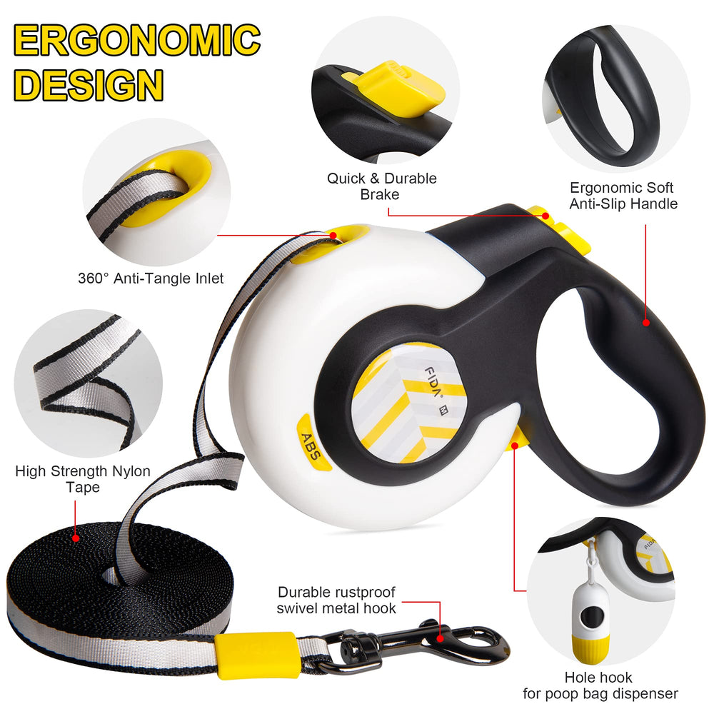 FIDA leash with rustproof swivel hook delivers lasting durability.