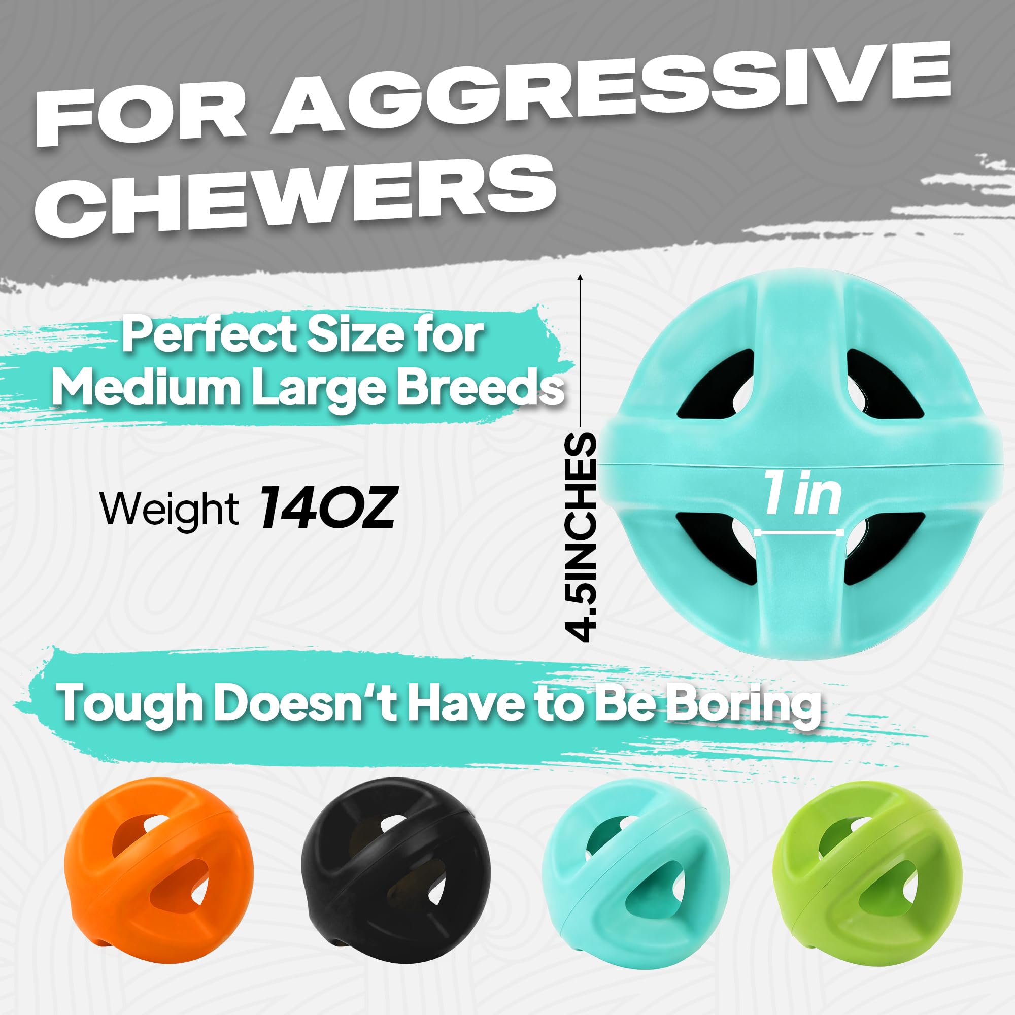 Fida textured rubber chew surface that cleans teeth and massages gums