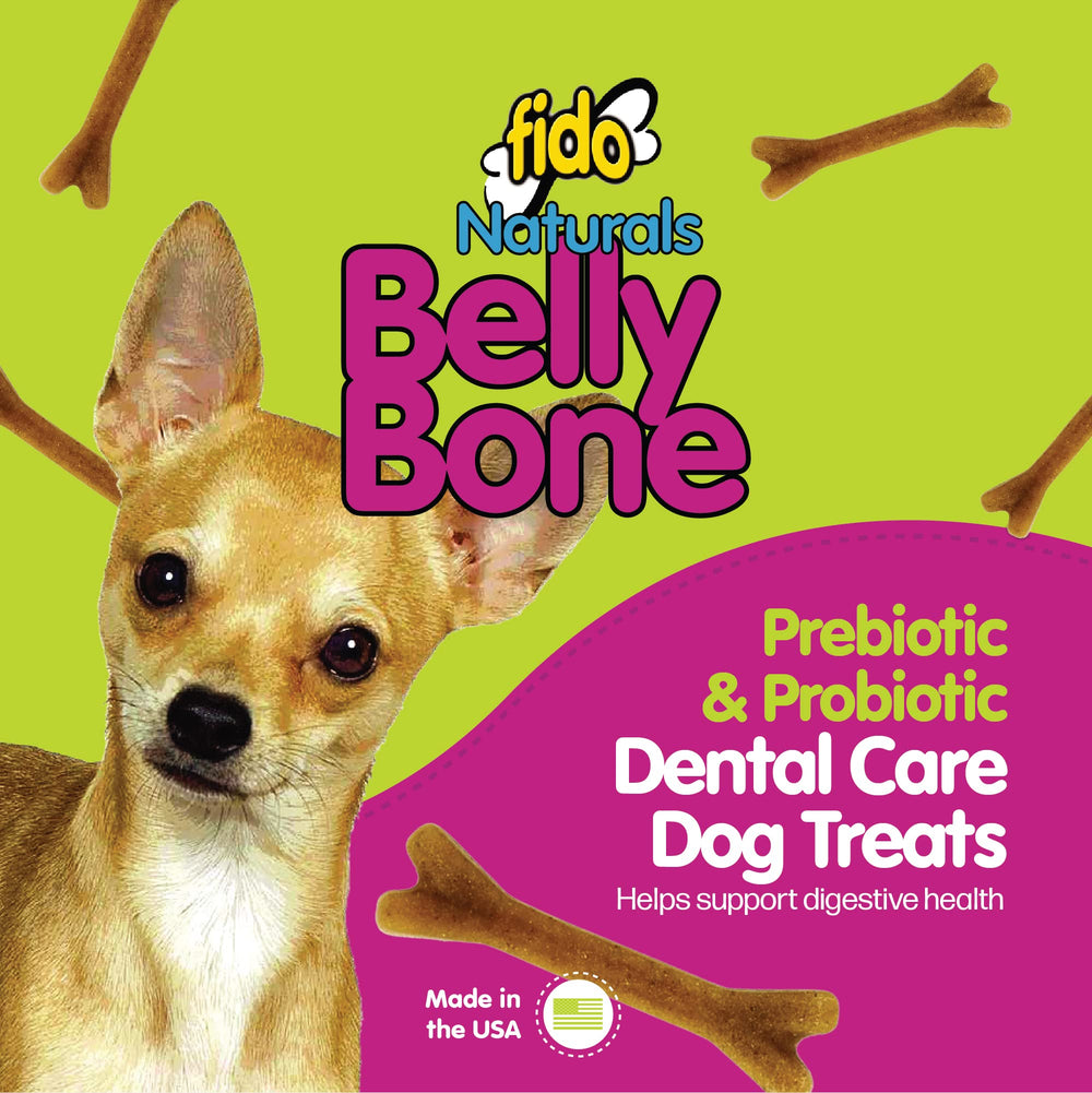 Fido Belly Bones 3 inch size chew designed for small breeds.