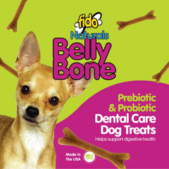Fido Belly Bones 3 inch size chew designed for small breeds.