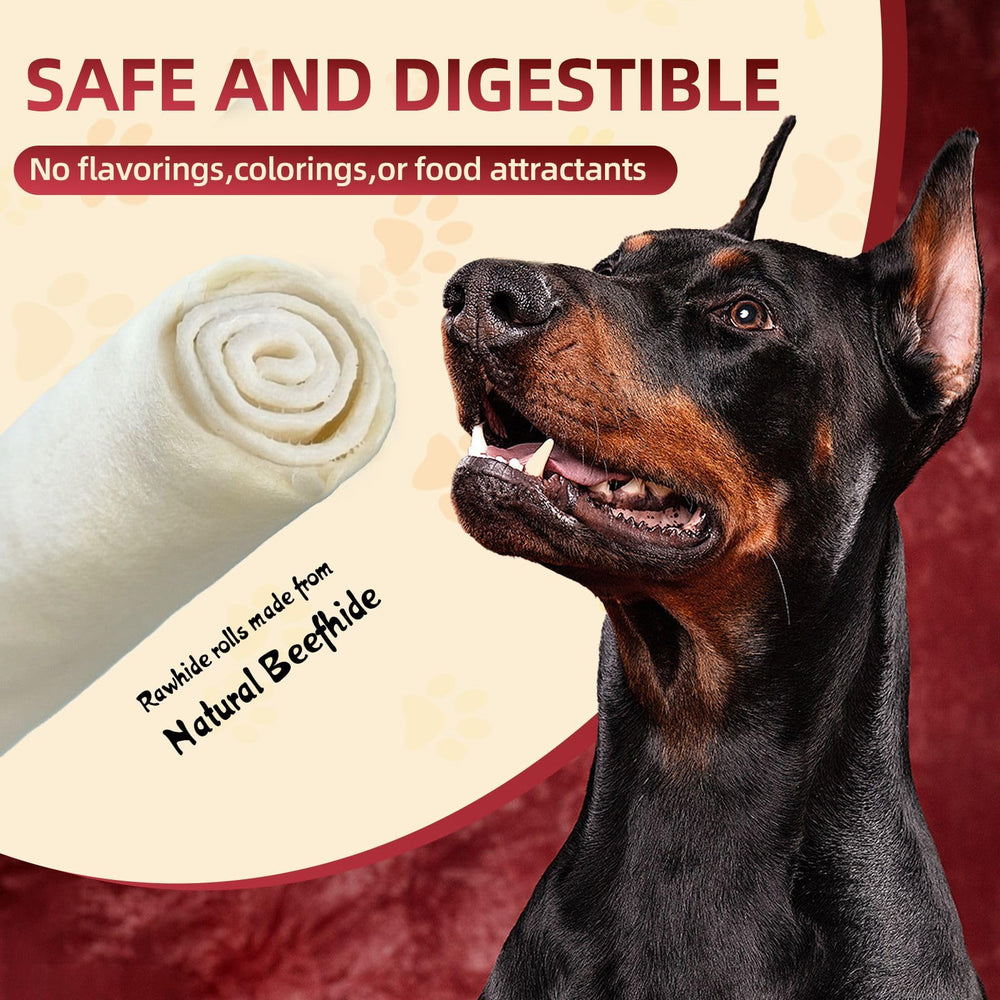 FidoFlix rawhide rolls twist – helps clean teeth during tasty chewing