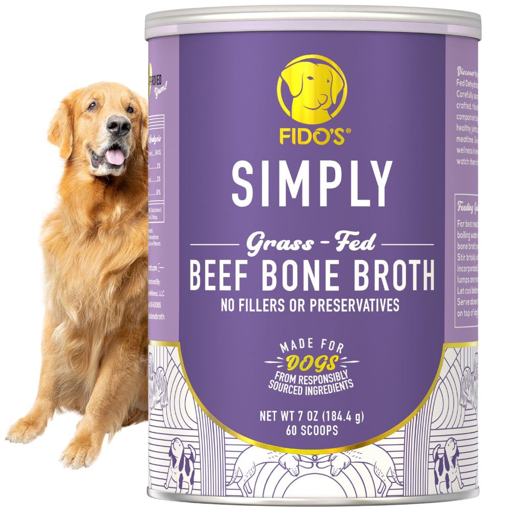 Fido's 60-scoop container offers long-lasting value for multi-dog households.
