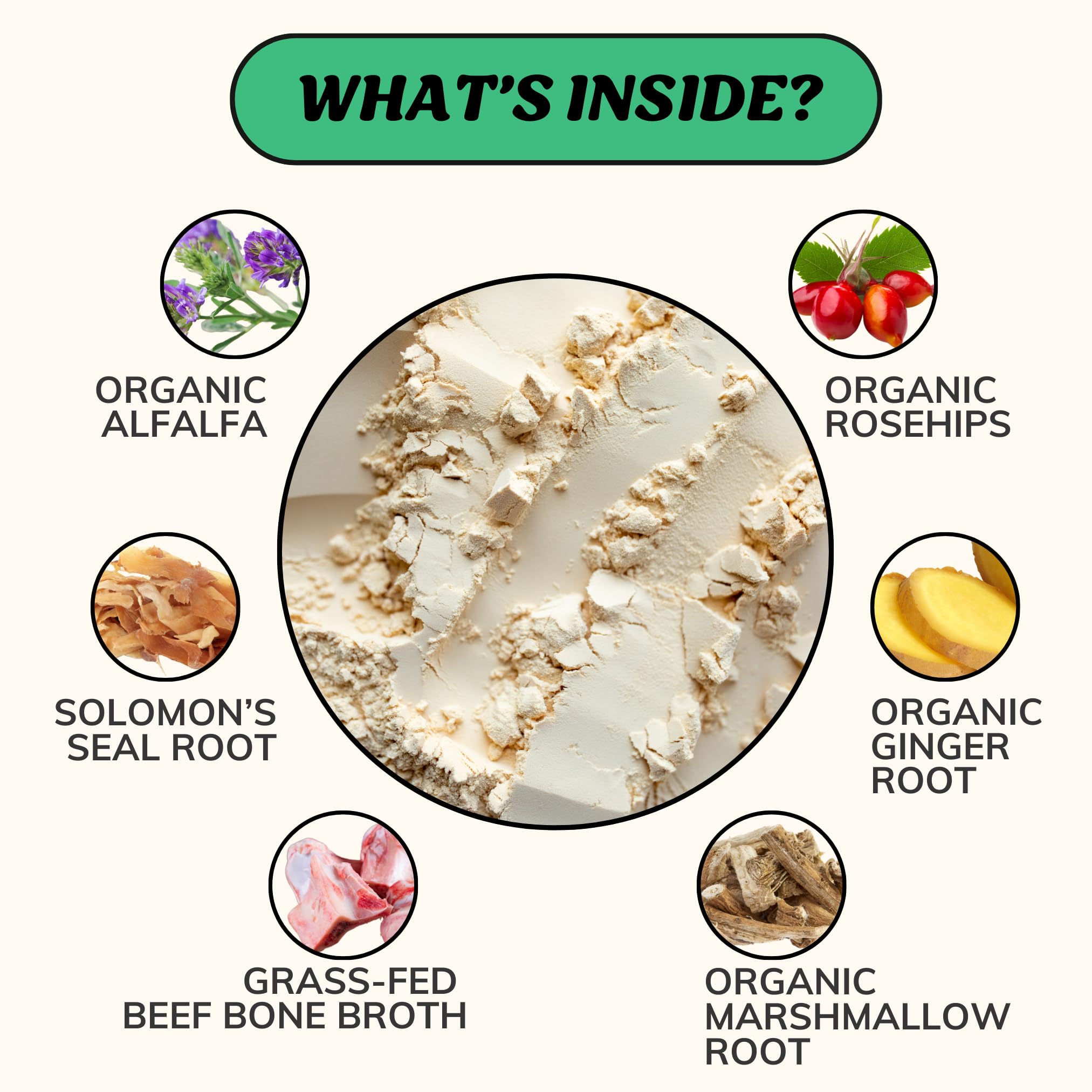 Fido's Mobility Bone Broth ingredients feature grass-fed beef and organic herbs.