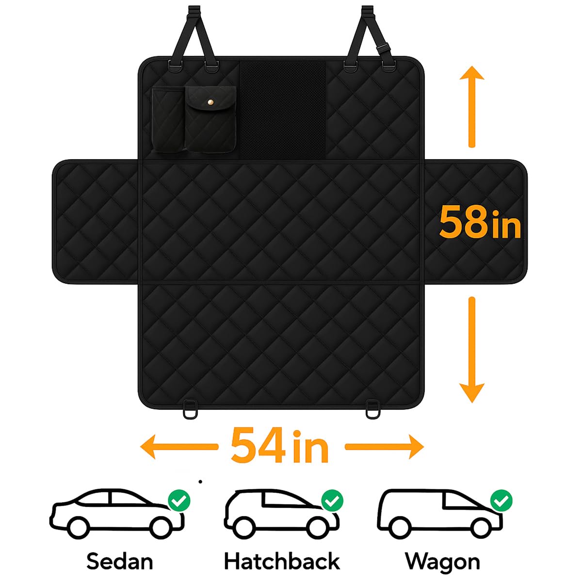 Fidozen seat anchors add safety by preventing shift when dogs jump in.