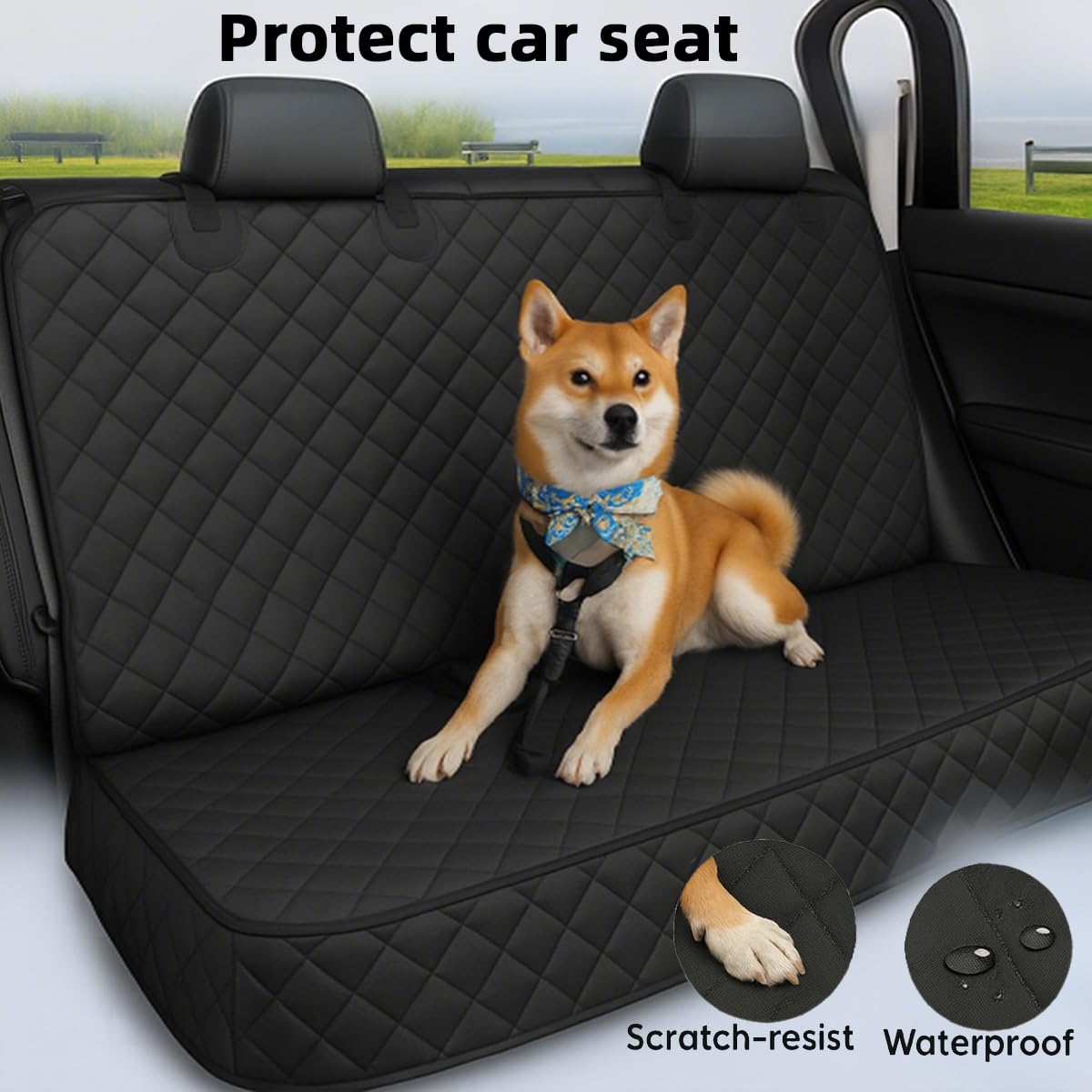 Fidozen dog seat belt included keeps pets secure during car trips